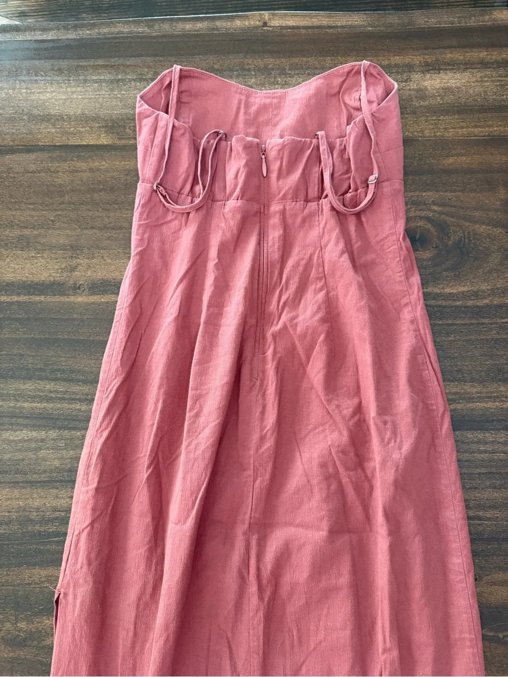 Abercrombie & Fitch Rose-Pink Spaghetti-Strap Maxi Dress